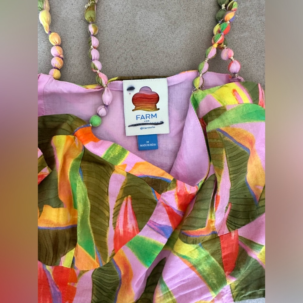 FARM Rio Structured Tropical Crop Top - Picture 6 of 10